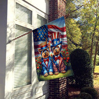 All American Yorkshire Terrier House Flag
