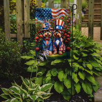 All American Yorkshire Terrier Garden Flag