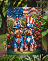 All American Yorkshire Terrier Garden Flag