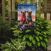 Brussels Griffon Two Hearts Garden Flag