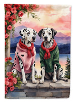 Dalmatian Two Hearts House Flag