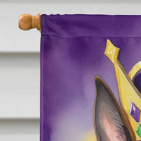 Belgian Malinois King of Mardi Gras House Flag