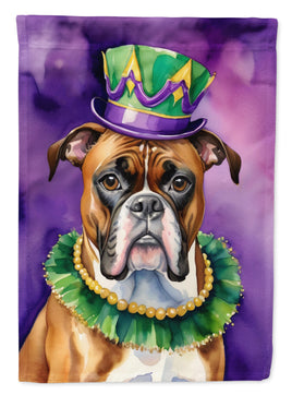 Boxer King of Mardi Gras House Flag