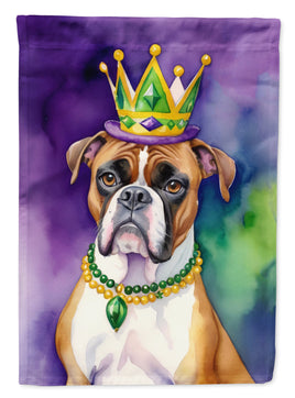 Boxer King of Mardi Gras House Flag