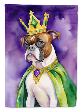 Boxer King of Mardi Gras House Flag