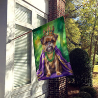 Brussels Griffon King of Mardi Gras House Flag