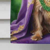 Brussels Griffon King of Mardi Gras House Flag