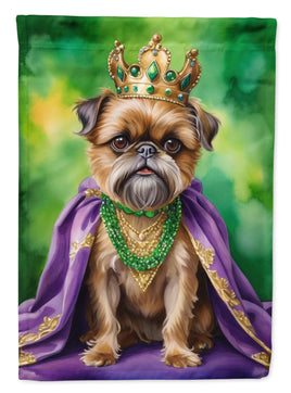 Brussels Griffon King of Mardi Gras House Flag