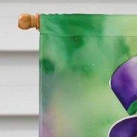 Cocker Spaniel King of Mardi Gras House Flag