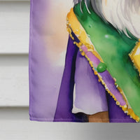 Collie King of Mardi Gras House Flag