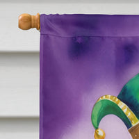 Dachshund King of Mardi Gras House Flag