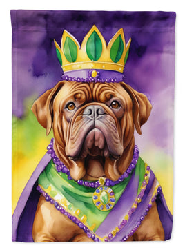 Dogue de Bordeaux King of Mardi Gras House Flag