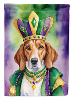 English Foxhound King of Mardi Gras House Flag