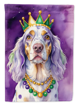 English Setter King of Mardi Gras House Flag
