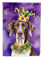 German Shorthaired Pointer King of Mardi Gras House Flag