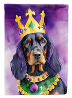 Gordon Setter King of Mardi Gras House Flag