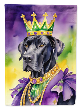 Great Dane King of Mardi Gras House Flag