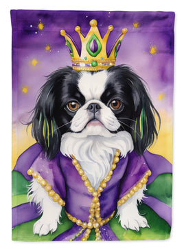 Japanese Chin King of Mardi Gras House Flag