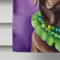 Labrador Retriever King of Mardi Gras House Flag