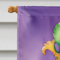 Leonberger King of Mardi Gras House Flag