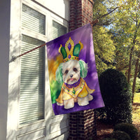 Maltipoo King of Mardi Gras House Flag