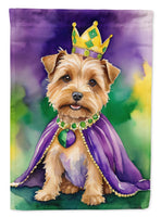 Norfolk Terrier King of Mardi Gras House Flag