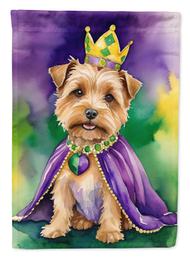 Norfolk Terrier King of Mardi Gras House Flag