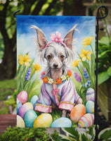 Chinese Crested Easter Egg Hunt Garden Flag
