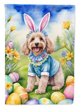 Cockapoo Easter Egg Hunt Garden Flag