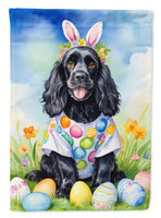 Cocker Spaniel Easter Egg Hunt House Flag