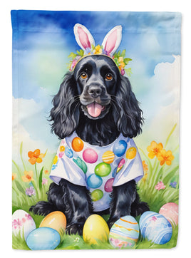 Cocker Spaniel Easter Egg Hunt House Flag