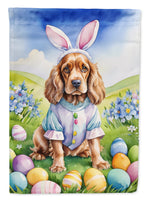Cocker Spaniel Easter Egg Hunt House Flag