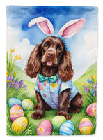 Cocker Spaniel Easter Egg Hunt House Flag