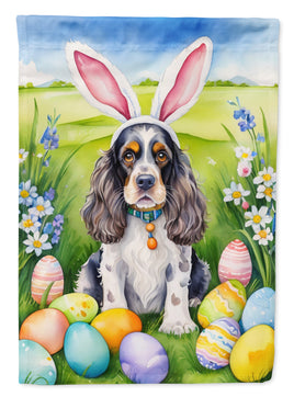 Cocker Spaniel Easter Egg Hunt Garden Flag