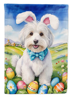 Coton de Tulear Easter Egg Hunt House Flag