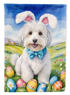 Coton de Tulear Easter Egg Hunt Garden Flag