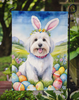 Coton de Tulear Easter Egg Hunt Garden Flag