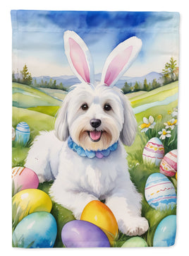 Coton de Tulear Easter Egg Hunt House Flag