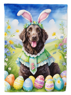 Curly-Coated Retriever Easter Egg Hunt House Flag