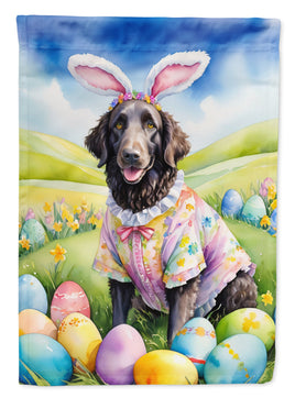 Curly-Coated Retriever Easter Egg Hunt House Flag