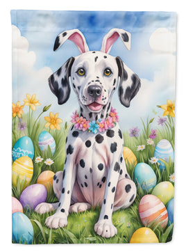 Dalmatian Easter Egg Hunt House Flag