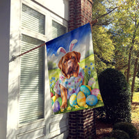 Dogue de Bordeaux Easter Egg Hunt House Flag