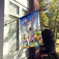 English Bull Terrier Easter Egg Hunt House Flag