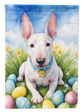 English Bull Terrier Easter Egg Hunt House Flag