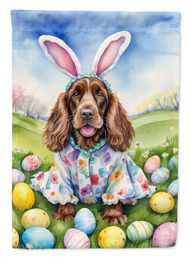 English Cocker Spaniel Easter Egg Hunt House Flag