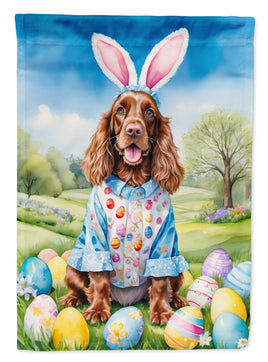 English Cocker Spaniel Easter Egg Hunt House Flag