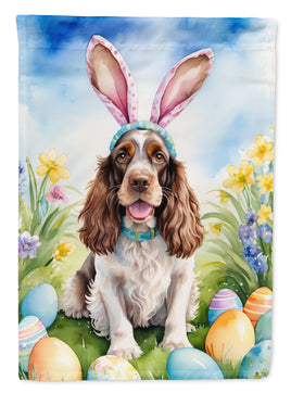 English Cocker Spaniel Easter Egg Hunt House Flag