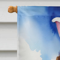 English Foxhound Easter Egg Hunt House Flag