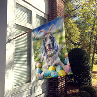 English Setter Easter Egg Hunt House Flag