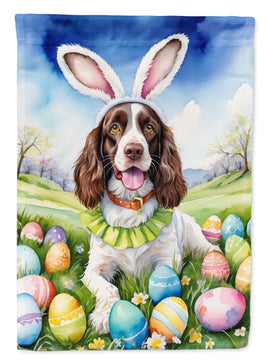 English Springer Spaniel Easter Egg Hunt Garden Flag